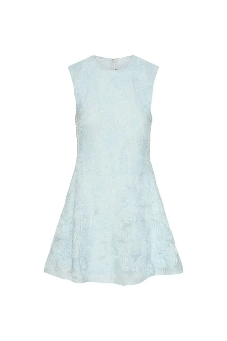 Mesh Mini Dress - Blå