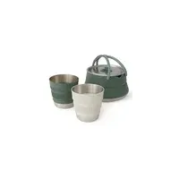 Combo Te Para Camping 3 Piezas de Acero Inoxidable Color Verde