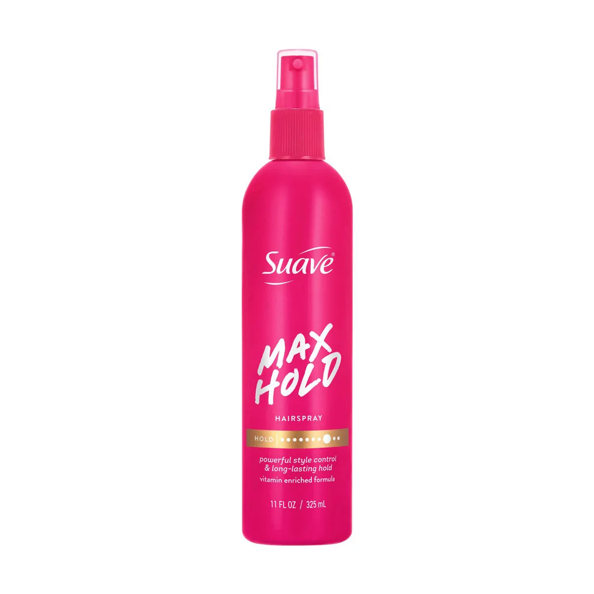 Suave Max Hold Non-Aerosol Scented Hairspray, Strong Hold, All Hair Types, 11 oz
