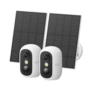 EufyCam C34 Wireless Magnetic Security Camera with Solar Panel, 2-pack
