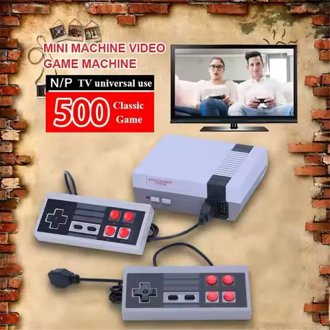 Mini TV Game Player 500 Game Console Video Handheld for NES Games Consoles Handheld with Retail Box