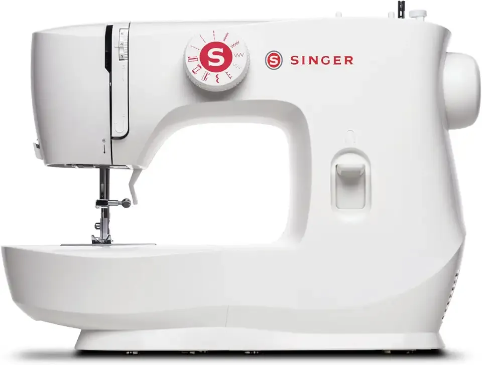 SINGER MX60 Lightweight & Portable Sewing Machine with Accessory Kit & Foot Pedal | 57 Stitch Applications, LED Light & 4-step Buttonhole | Great for Crafts & Mending
