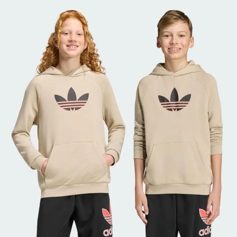 GRAPHIC TREFOIL LOOSE HOODIE