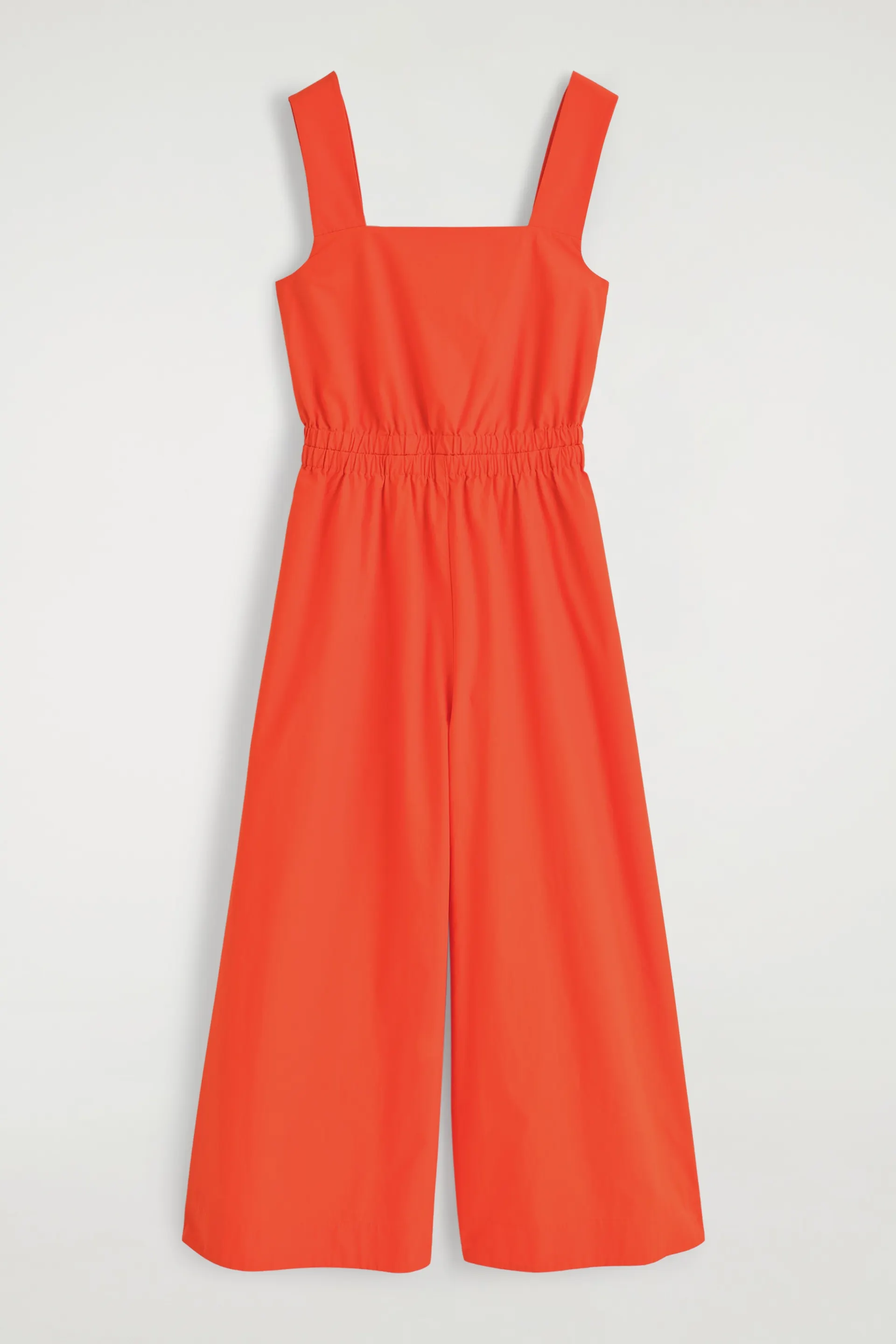 Jumpsuit med rynket åpen rygg