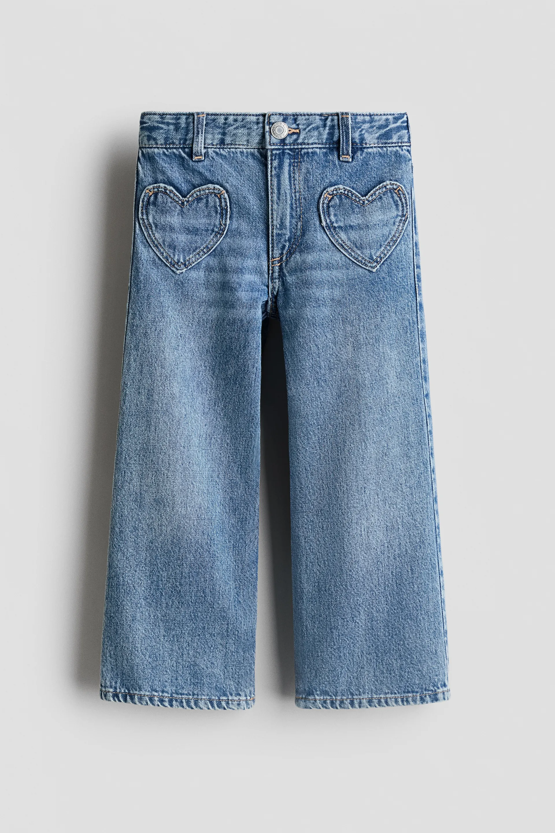 Wide Leg Jeans con diseño