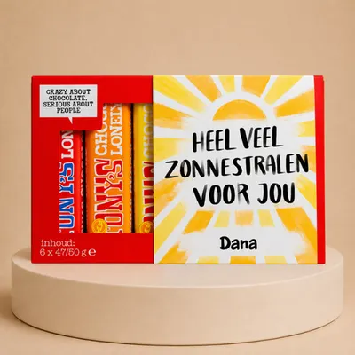Tony’s Chocolonely | Proeverijtje | Zonnestralen met eigen naam