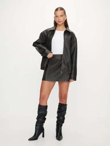 Dallas Pu Mini Skirt