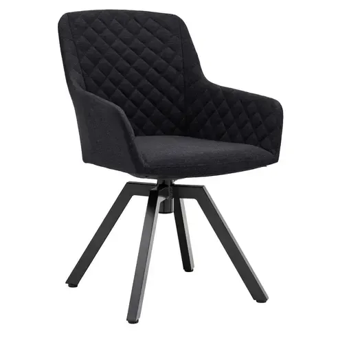 Garten-Drehstuhl - anthrazit - Aluminium-Gestell - wasserabweisend