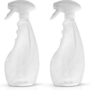 Flaconi spray vuoti, spruzzatore a grilletto in plastica trasparente, 2 x 500 ml