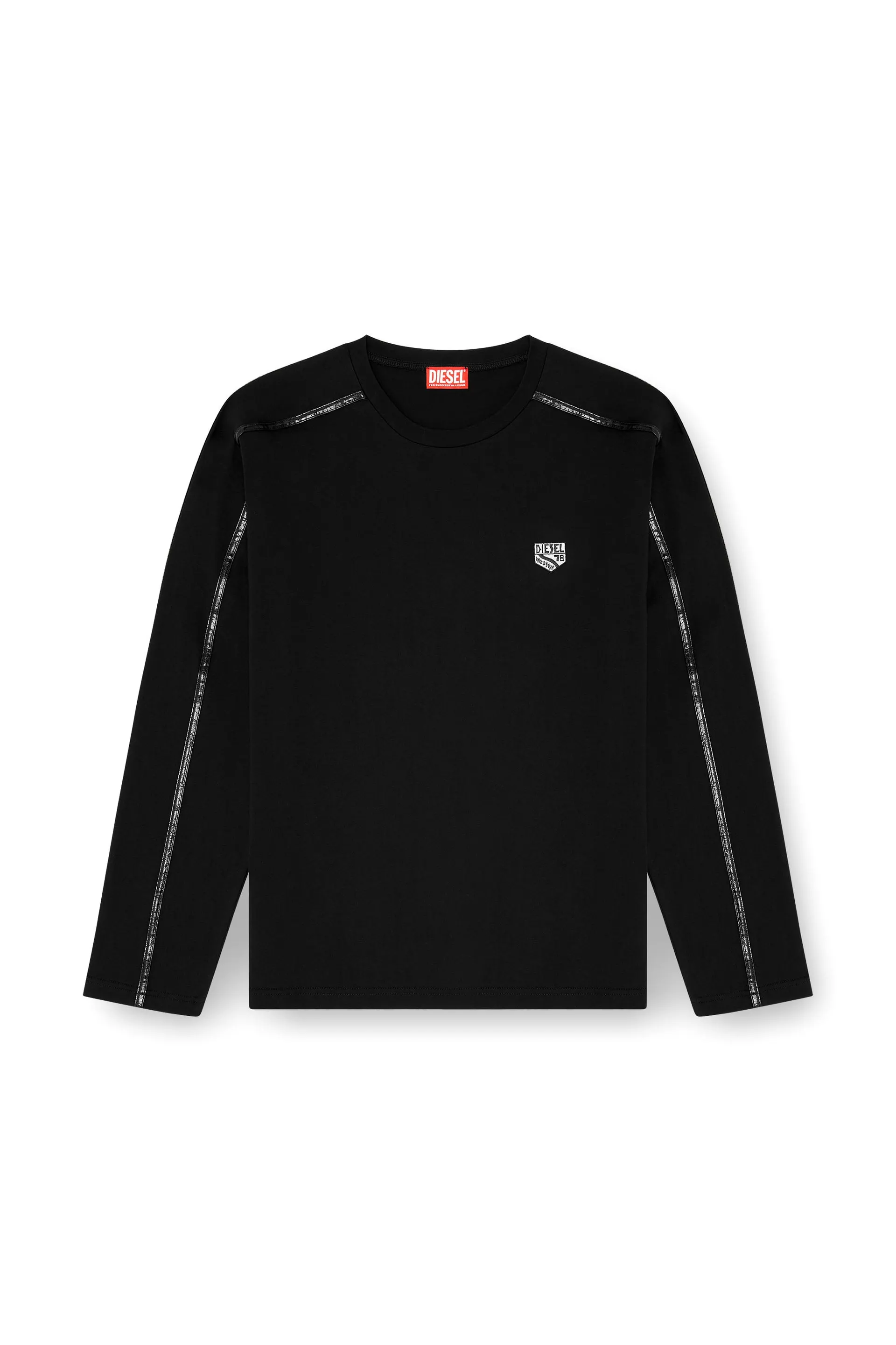 Long-sleeve T-shirt with tonal trims