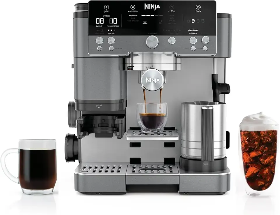 Luxe Café Premier Espresso & Rapid Cold Brew, Gunmetal, ES601GM