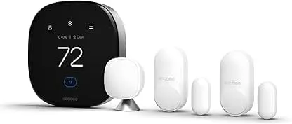 ecobee Comfort and Security Bundle, Smart Thermostat Pr…