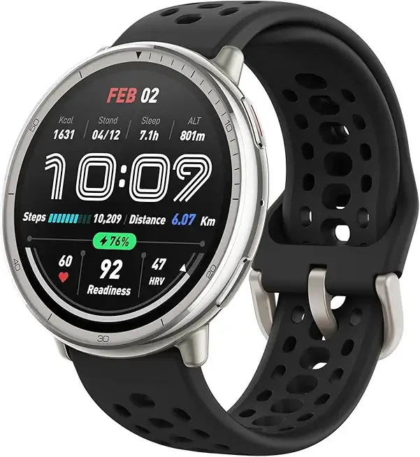 Amazfit Active 2 Sport Smart Watch Fitness Tracker for Android and iPhone, 44mm, 10 Day Battery, Water Resistant, GPS Maps, Sleep Monitor, 160+ Workout Modes, 400 Face Styles, Silicone Strap, Free App