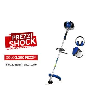 Decespugliatore a scoppio 2 tempi 42.7 cm in alluminio HYUNDAI DECESPUGLIATORE + CUFFIA impugnatura a P con testa in nylon 1 filo