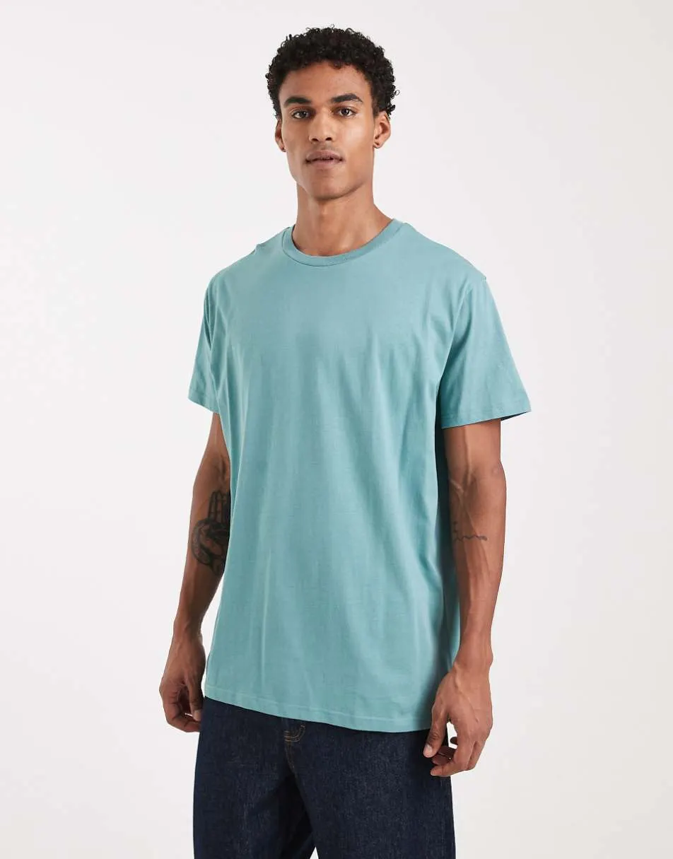 Brave Soul oversized crew neck t-shirt in smoky green