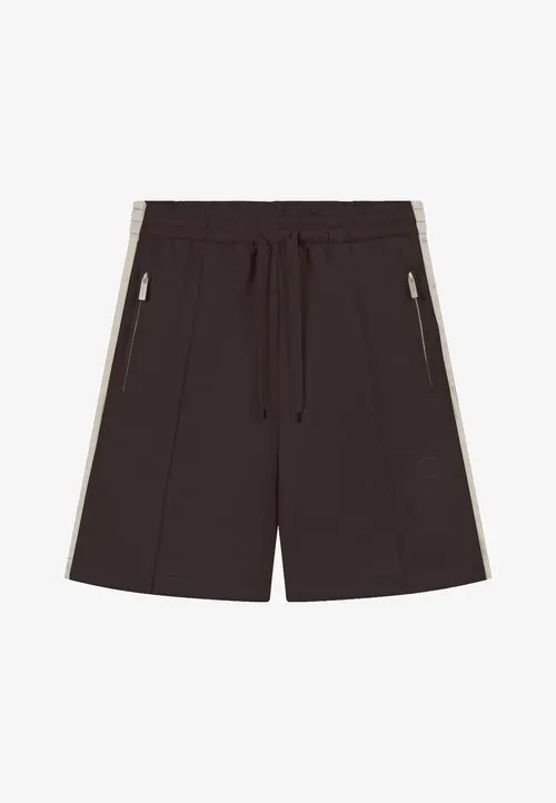 EVERYDAY WIDE FIT TRACK JORTS UNISEX - Joggebukse - dark brown