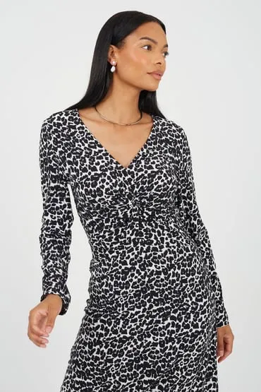 Vestido largo estampado