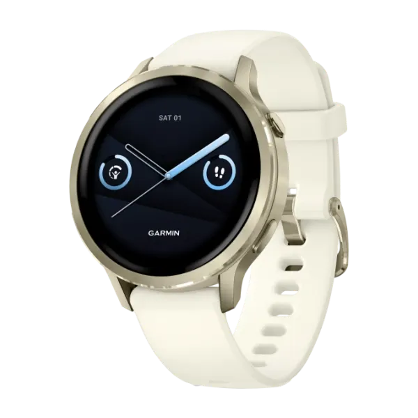 Garmin Venu 4 41 mm smartklokke, lys gull/bone