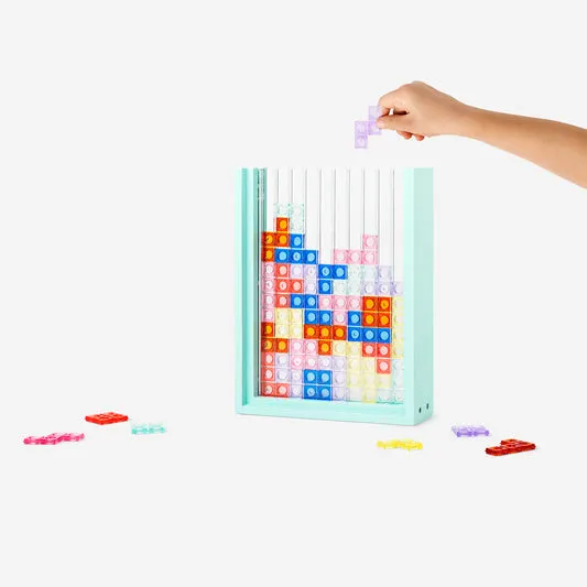 3D block puzzle in a frame