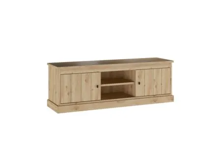 Tv-meubel Valencia 155cm - melamine - lichte eik