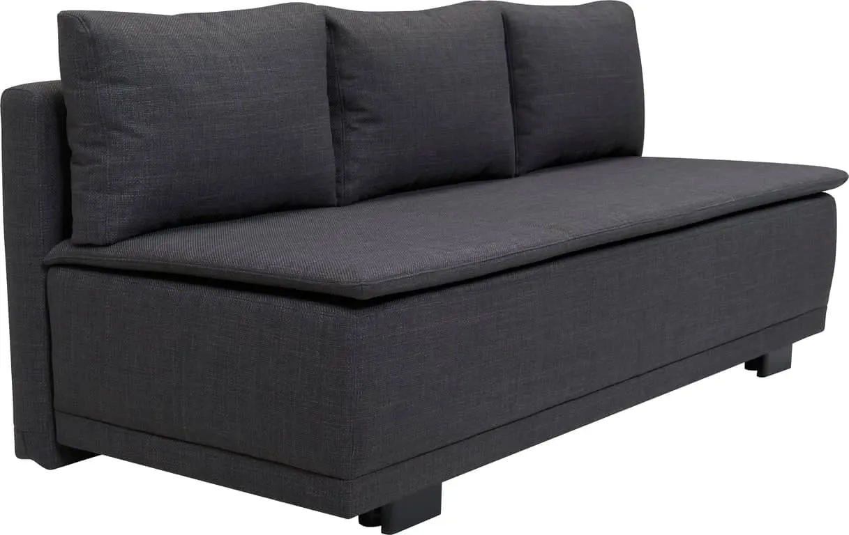 Aksel sovesofa m/oppbevaring 3-seter sovesofa stoff Bjorn black