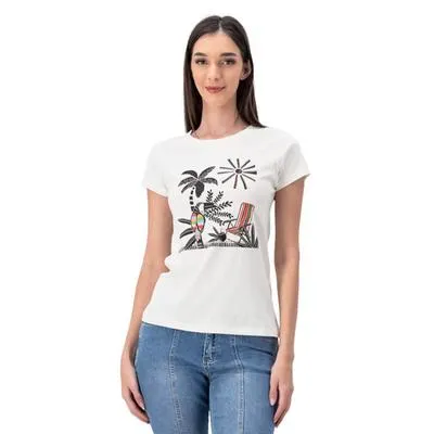 Playera Mxstaza Mujer Manga corta Diseño Full Buello redondo