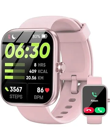 Smart Watch, Alexa Built-in Voice Assistant, 1.83" HD Touchscreen (Answer/Make Call), IP68 Waterproof, 120+ Sport Modes for Fitness Tracker, 24/7 Heart Rate & Sleep Monitor for iPhone Android iOS