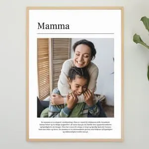 Personlig plakat | Mamma
