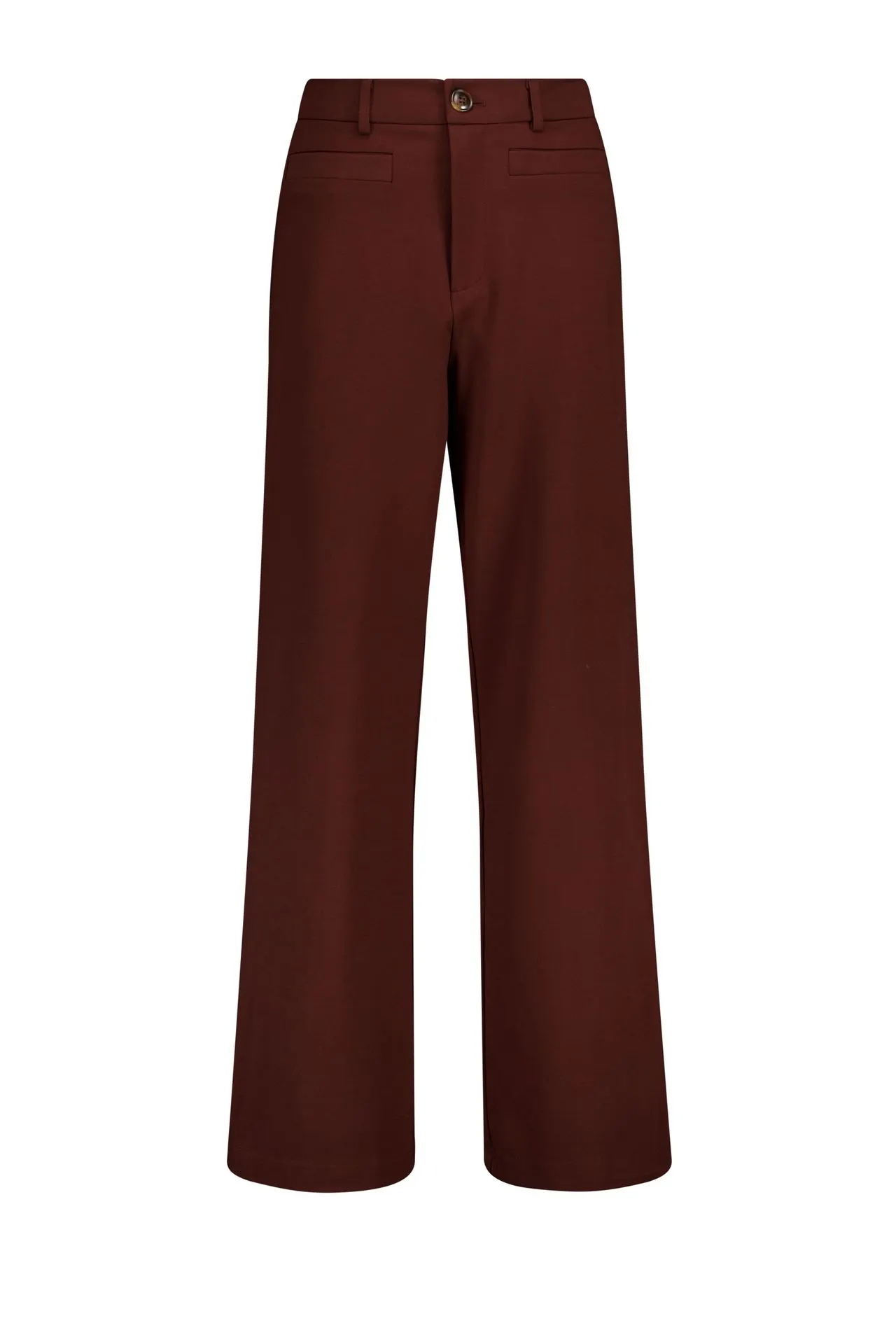 Wide fit broek | Bruin | L29