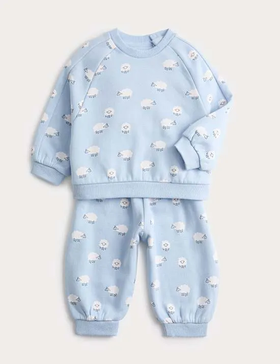 2 Piece Cotton Rich Sheep Outfit (0-3 Yrs)
