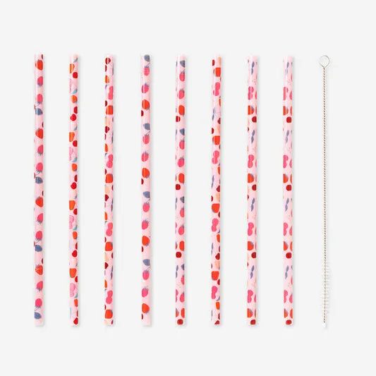 Strawberry straws with cleaning b...