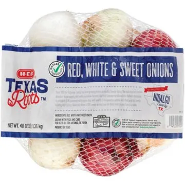 H-E-B Texas Roots Fresh Tri-Color Onions, 3 lb bag