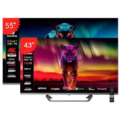COMBO RIVIERA 4K QLED UHD 55" (RIVTELUHDGLT55TPQ10) + 43" (RIVTELFHDGLT43TPQ10)