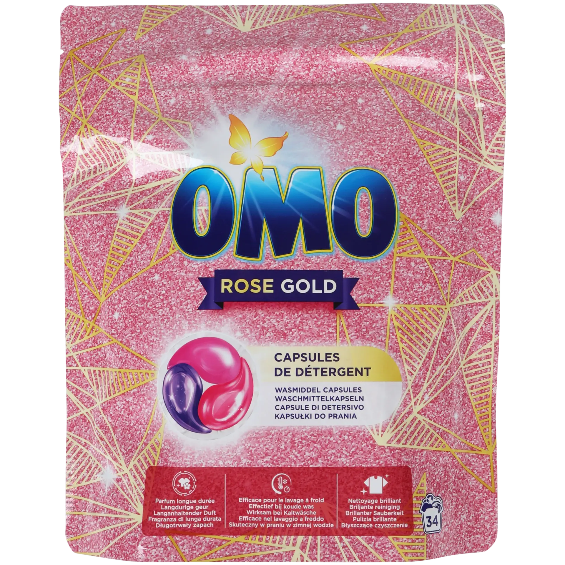 Capsule detergenti Omo Rosa Oro