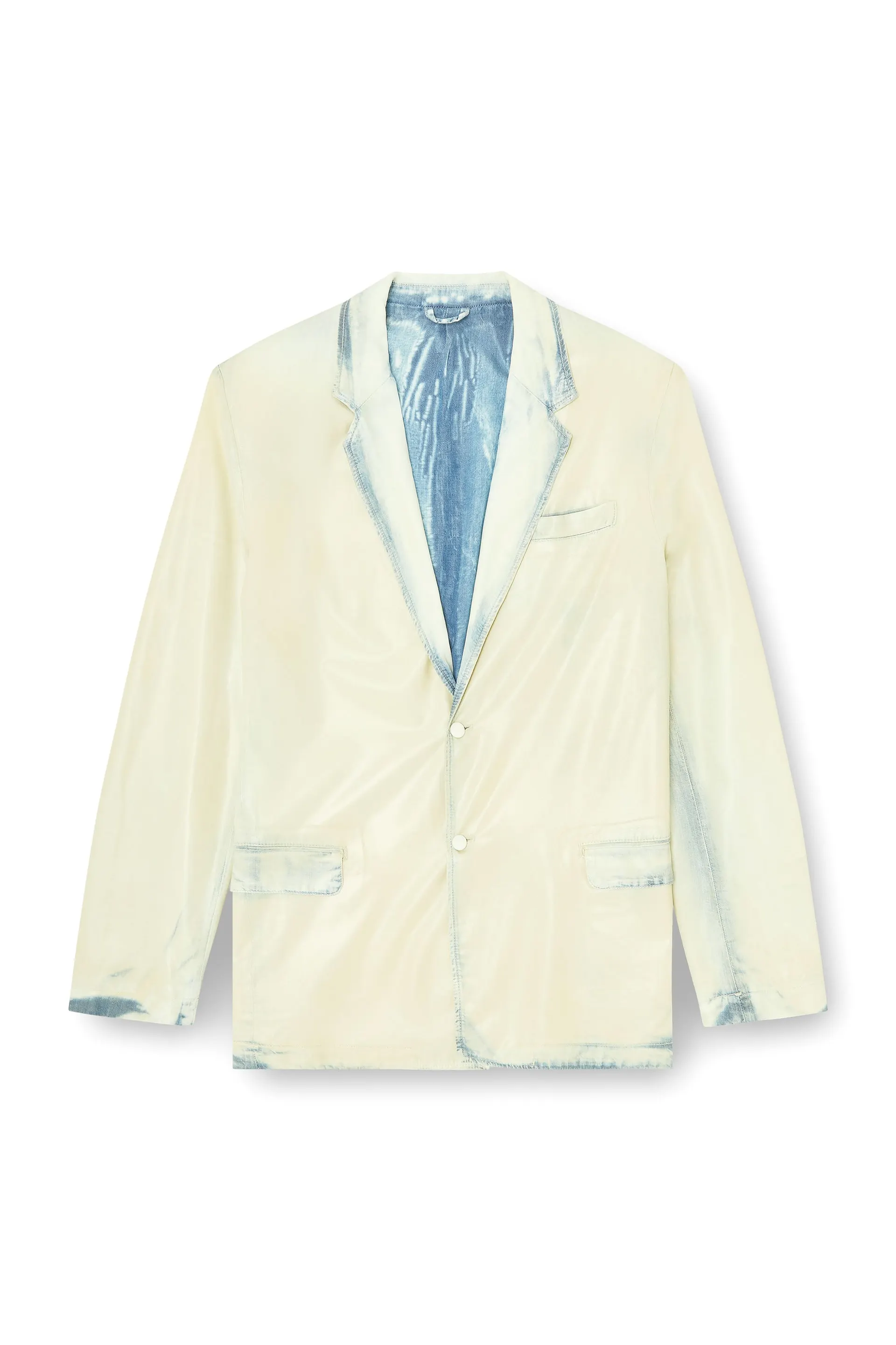 Blazer in fluid X-Ray bleach denim