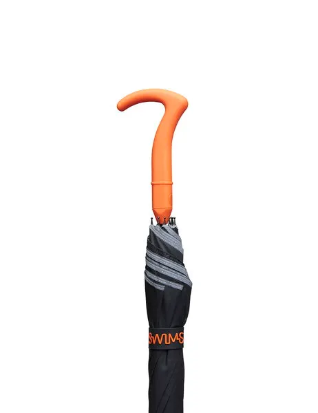 Umbrella Long Black/Orange