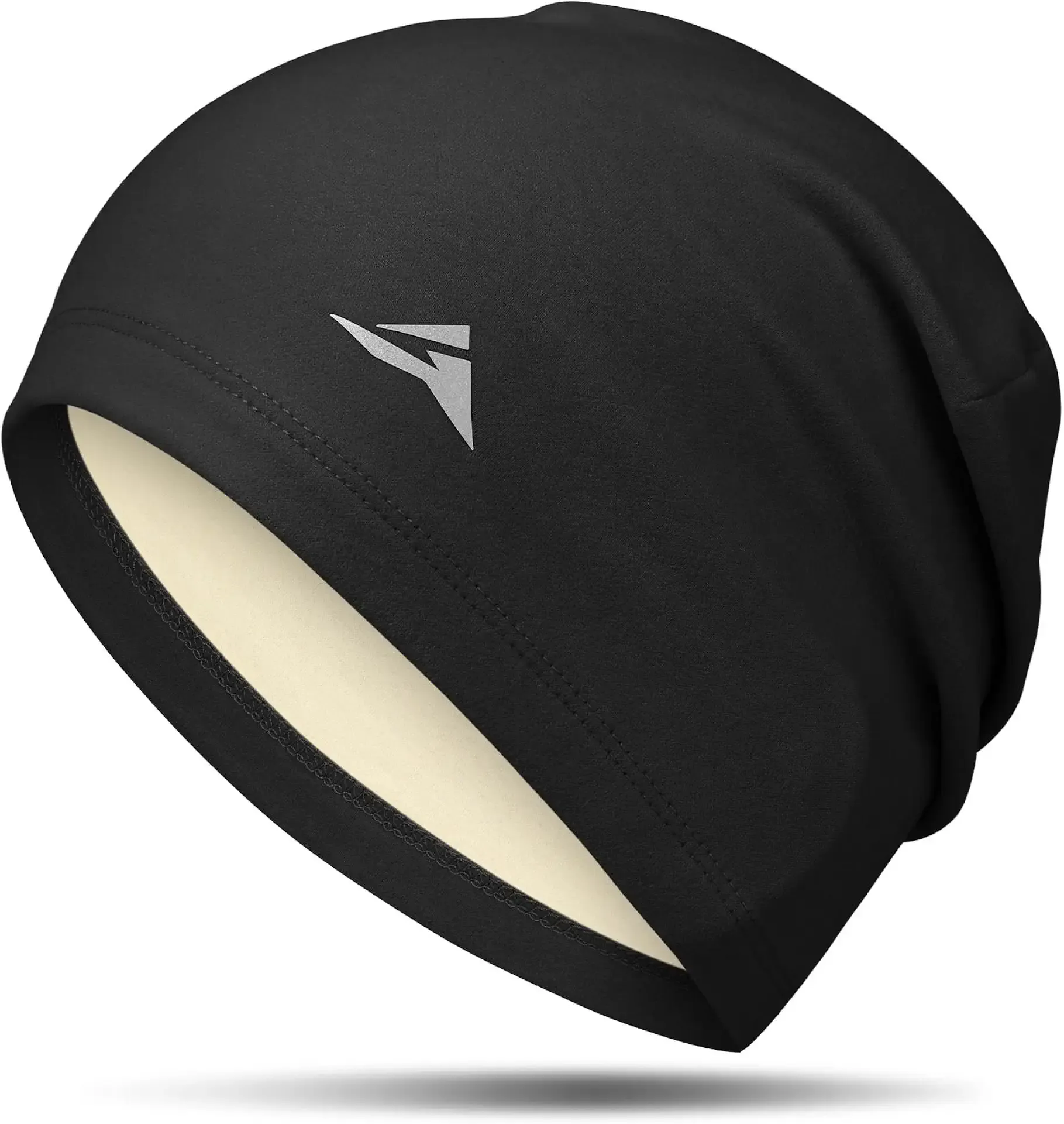 GXCROR Fleece Beanies Flexfit Winter Hats Skull Cap Cycling Cap Reflective Running Gear Bonnet