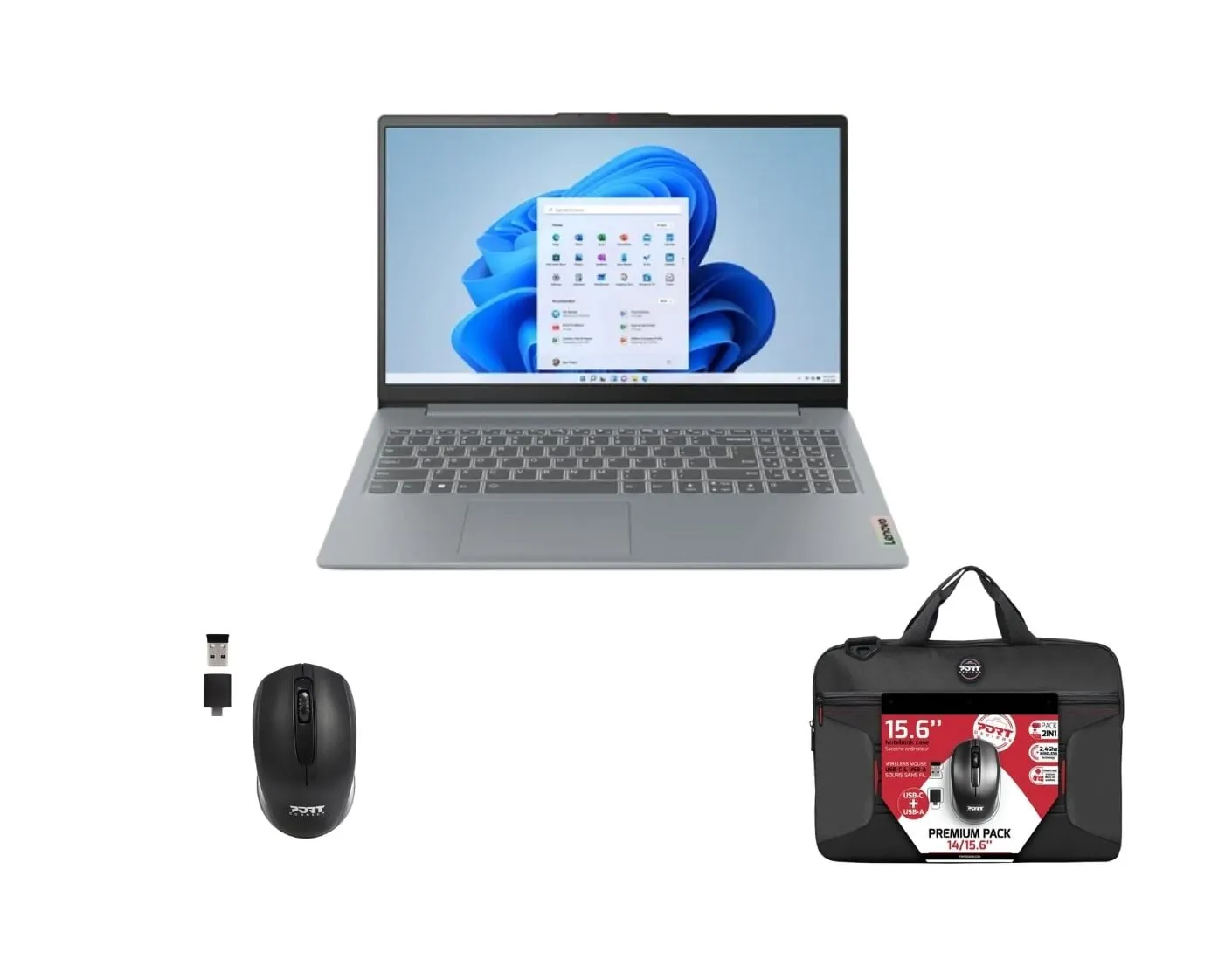 IdeaPad Slim 3 15IAN8 - 15.6" N100 8Go 128Go W11S + sac souris