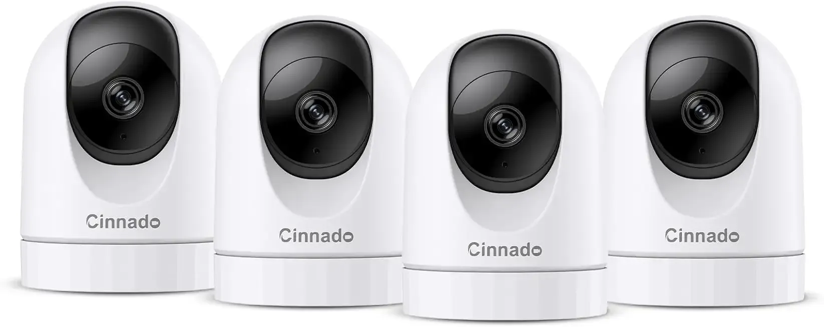 Cinnado 2K Home Security Cameras-2.4Ghz WiFi Indoor Camera with 360° Motion Detection for Pets/Nanny/Baby/Dog, 2 Way Audio, 24/7 SD Card Storage, Cloud Storage, Works with Alexa & Google Home, D1 4P
