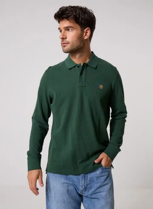 Polo's Millers River Ls Pique Polo heren groen