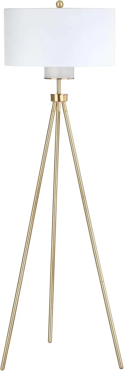Safavieh Lighting Collection Enrica 66" Brass and Gold Floor Lamp Safavieh Lighting Collection Enrica 66" Brass and Gold Flo…