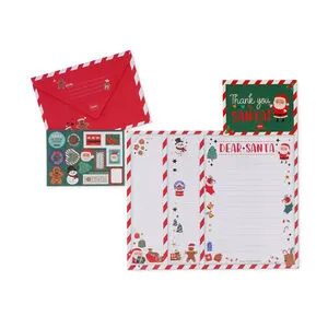 Kit 6 pièces pour lettre au Père Noël Dear Santa
