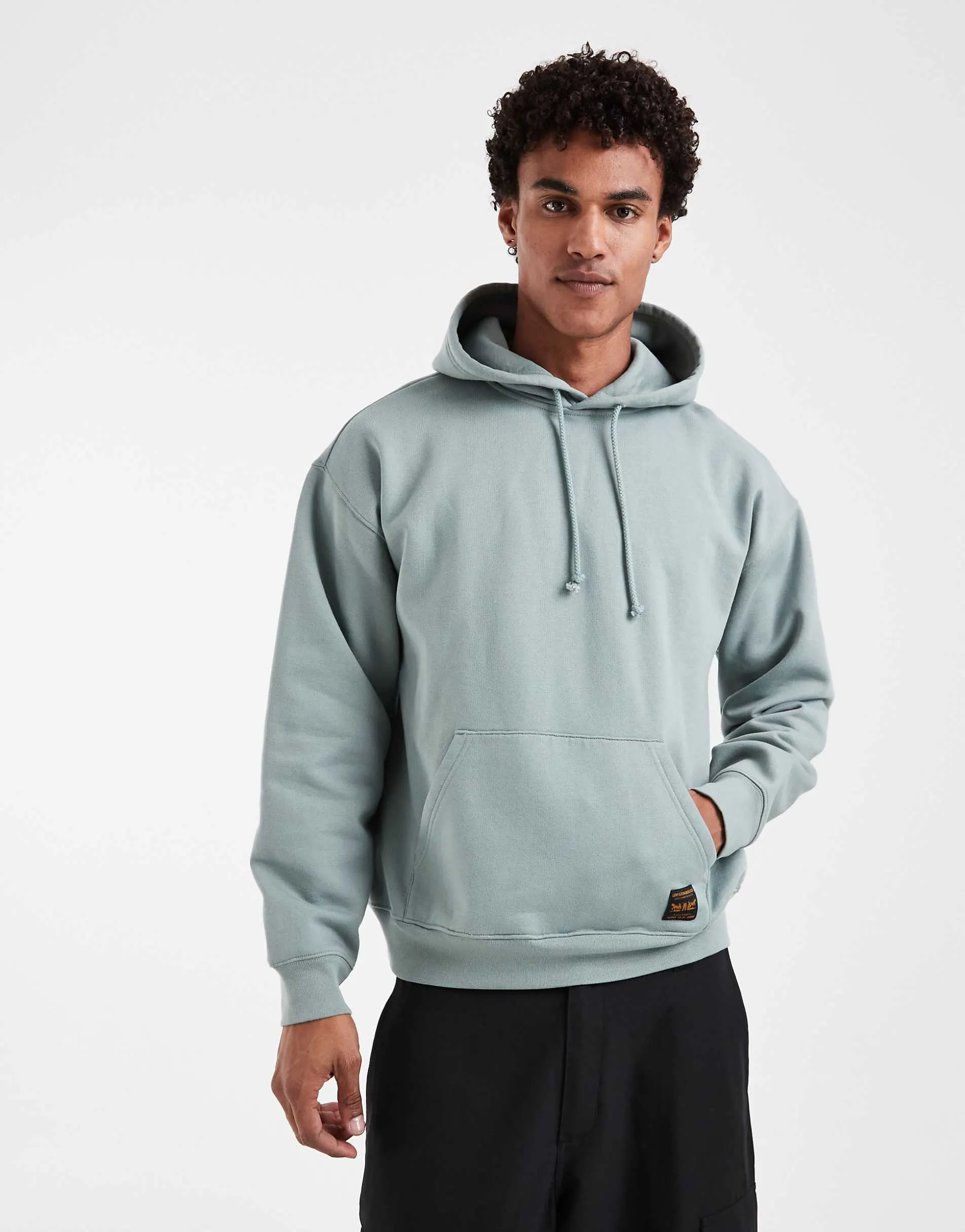 Levi's workwear hoodie in light blue