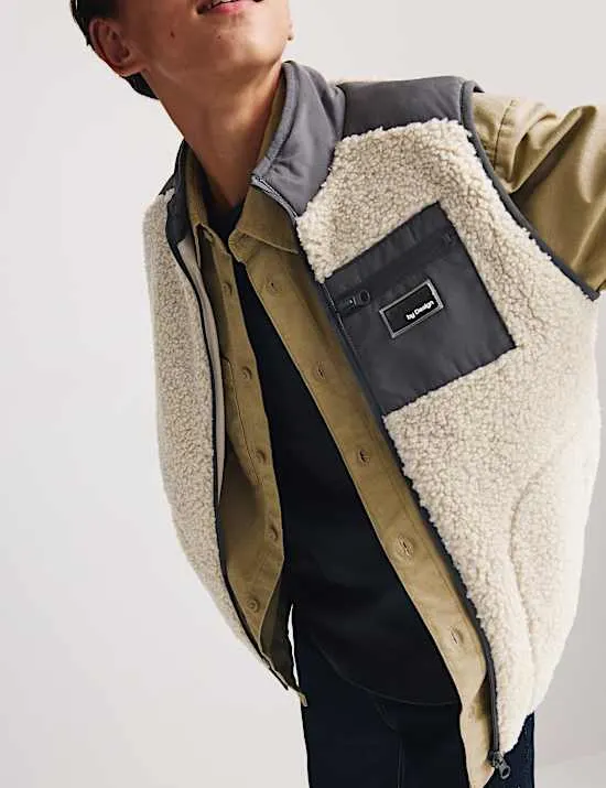 Gilet aus Teddy-Fleece (6–16 J.)