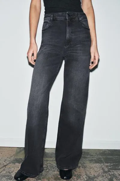 ZW COLLECTION WIDE-LEG HIGH-WAIST JEANS