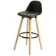 Tabouret de bar noir 42x39xH 92cm