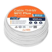 Cable Thhw 12 Awg Blanco 100M Uso Único Residencial