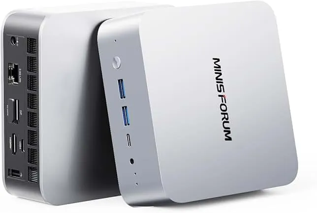 MINISFORUM M1 Pro Mini PC Core Ultra 5 Processor 125H(14C/18T) 32GB DDR5(5600MHz, up to 6400MHz) 1TB SSD Desktop Computer, HDMI|DP|2xUSB4 Output, Oculink Port, 2.5G RJ45 /WiFi7/BT5.4, Arc Graphics PC