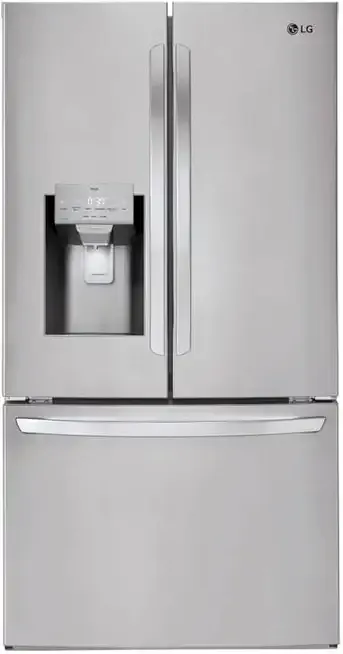 36 Inch Smart French Door Refrigerator with 28 cu.ft. Capacity, WiFi Enabled, ThinQ Technology, Slim SpacePlus® Ice System, and ENERGY STAR® Qualified: PrintProof™ Stainless Steel