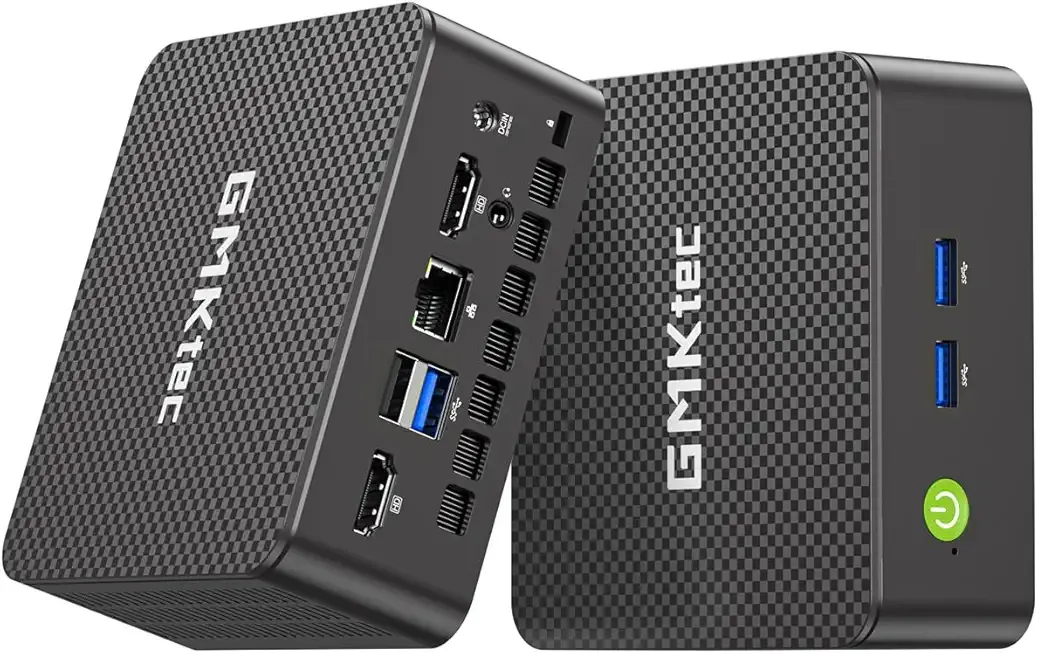 GMKtec Mini PC N95 (Beats N100, 3.4GHz) 8GB RAM 256GB M.2 SSD Mini Desktop Computer with VESA Mount for Office Home Business HTPC Proxmox, Dual 4K Display, WiFi 5, Gigabit Ethernet G3S